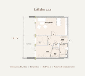 Leilighet nummer 2.3.2