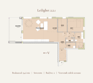 Leilighet nummer 2.2.1